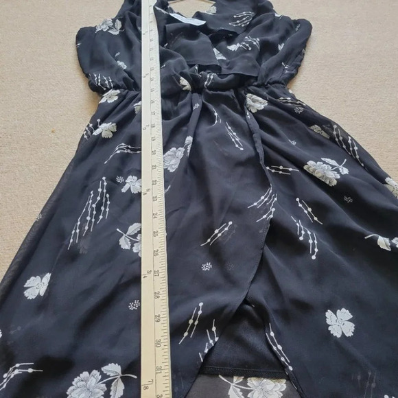 NEW New Maurices Black Floral High Low Dress - Picture 9 of 13
